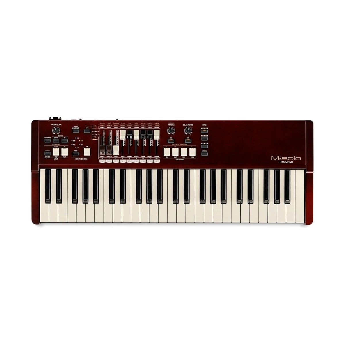 Hammond M-solo BUR Burgundy Drawbar Keyboard 49keys 3.6kg genuine product New