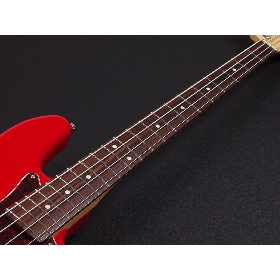 Fender Made in Japan Hybrid II Jazz Bass Modena Red Electric Bass Guitar Case