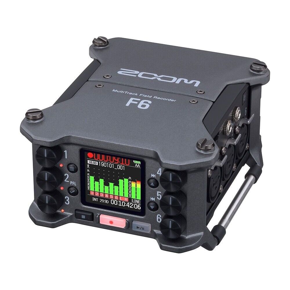 ZOOM F6 6-INPUT / 14-TRACK MULTITRACK FIELD RECORDER genuine product New