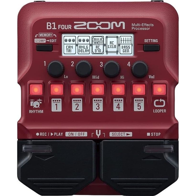 ZOOM B1 FOUR Bass Multi-Effects Pedal genuine product Brand New