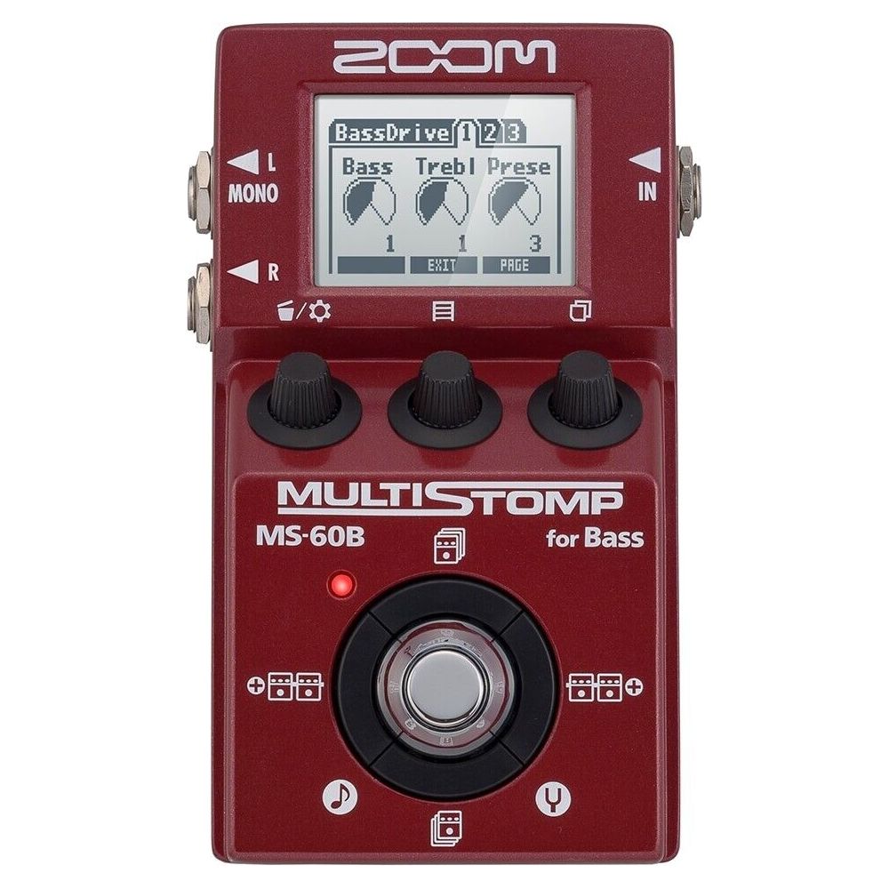 Zoom MS-60B Multi Stomp for Bass Guitar Effects Pedal genuine Brand New