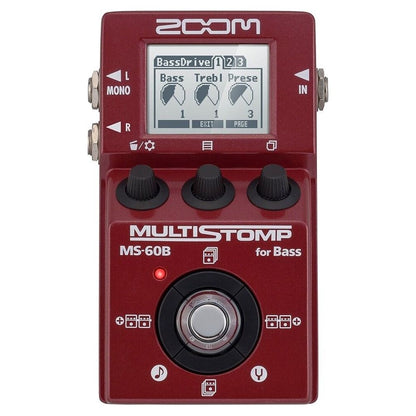 Zoom MS-60B Multi Stomp for Bass Guitar Effects Pedal genuine Brand New