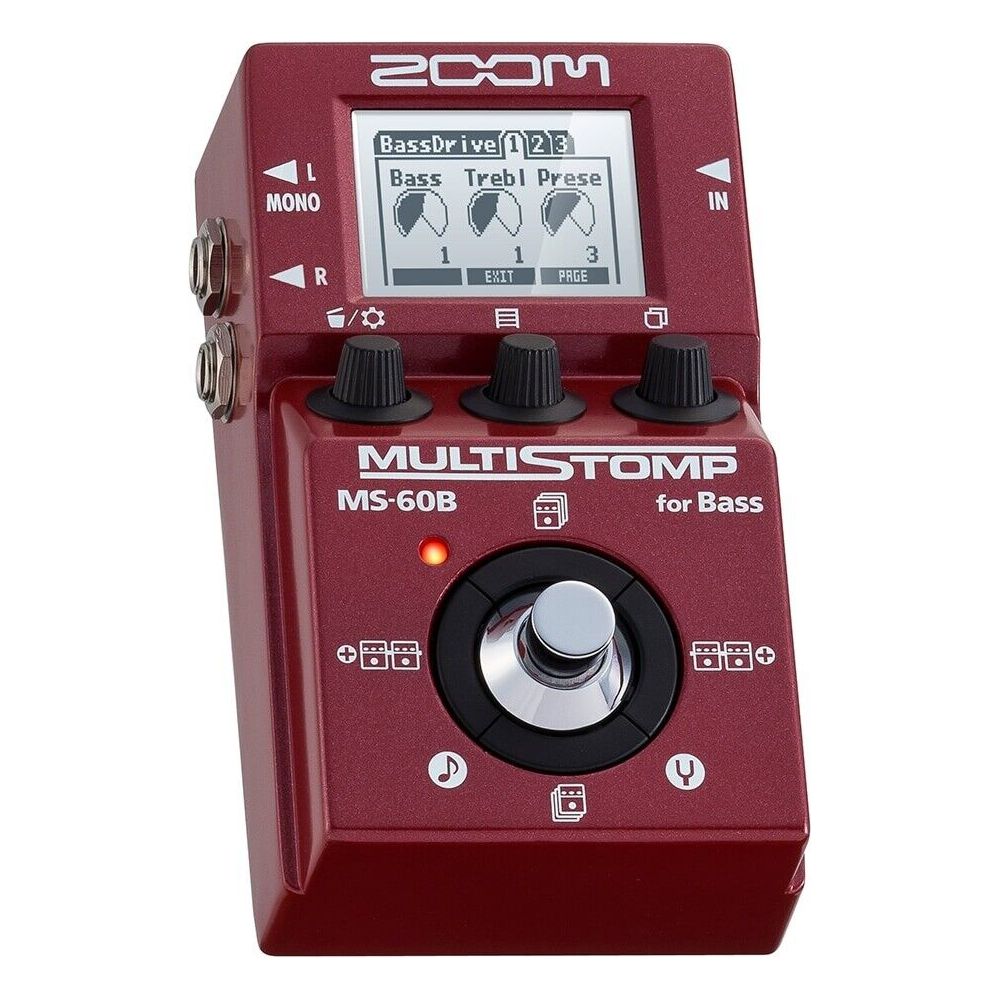 Zoom MS-60B Multi Stomp for Bass Guitar Effects Pedal genuine Brand New