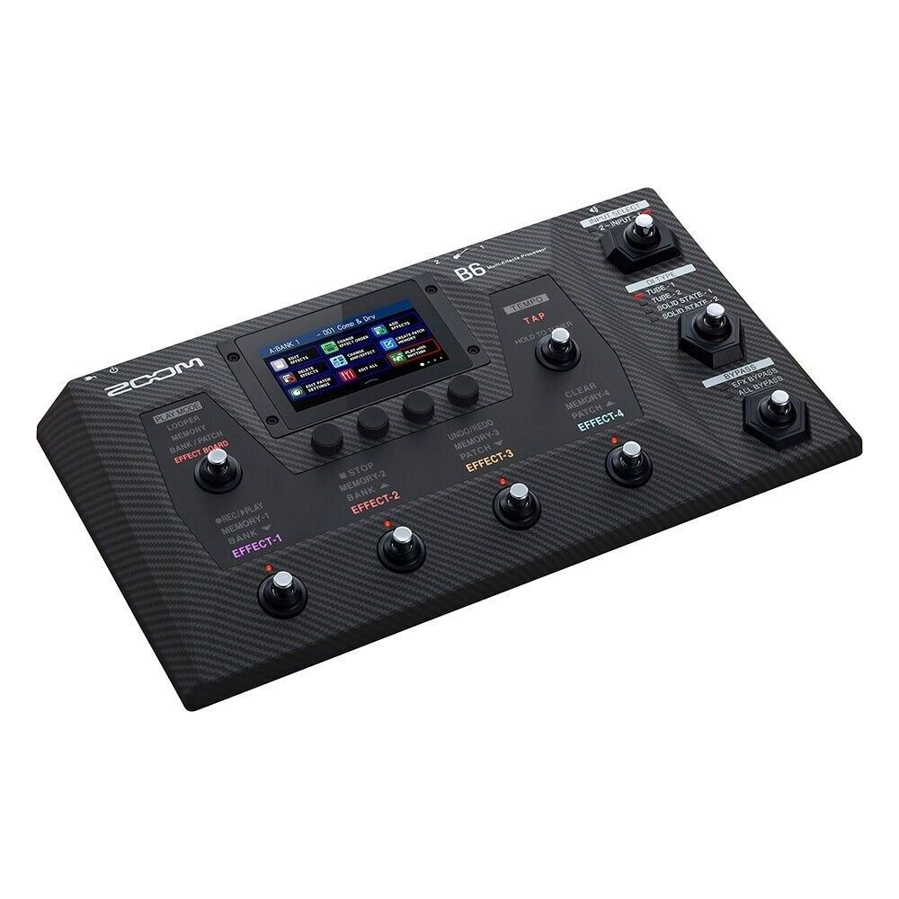 Zoom B6 Bass Guitar Multi-Effects Pedal Processor Full-color LCD genuine New