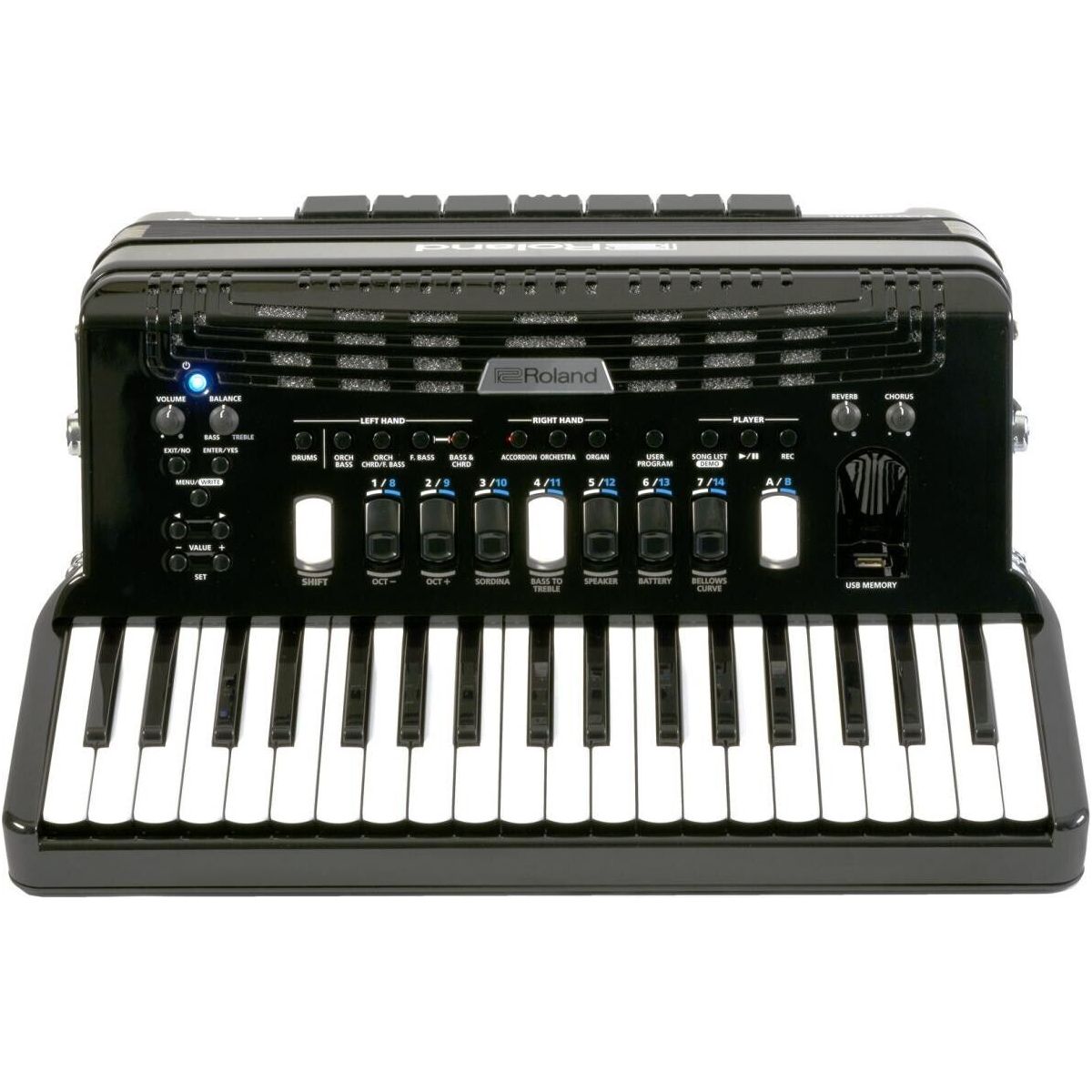 Roland FR-4X BK V-Accordion Digital Accordion Piano Keyboard Type Black w/bag