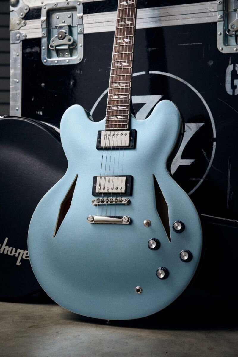 Epiphone Inspired by Gibson Custom Shop Dave Grohl DG-335 Pelham Blue w/hard case