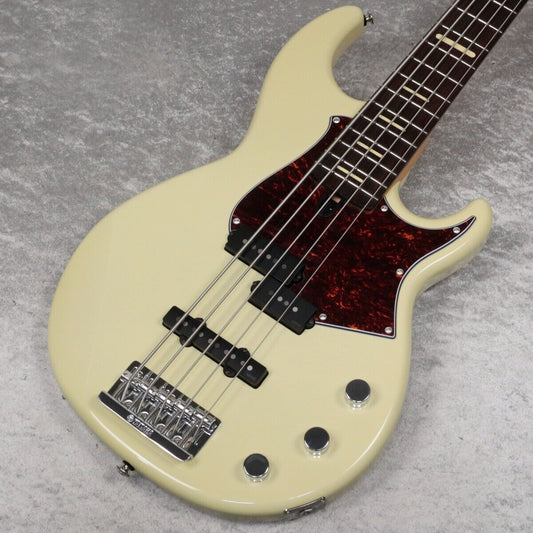 Yamaha BBP35 5-String Bass guitar Vintage White w/hard case