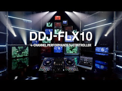 Pioneer DDJ-FLX10 4-Channel Track Separation rekordbox Serato DJ Controller New